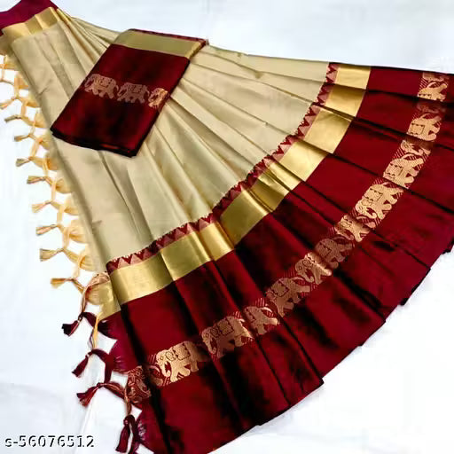 Royal Hathi Saree Aishani Ensemble Cotton Silk Sarees