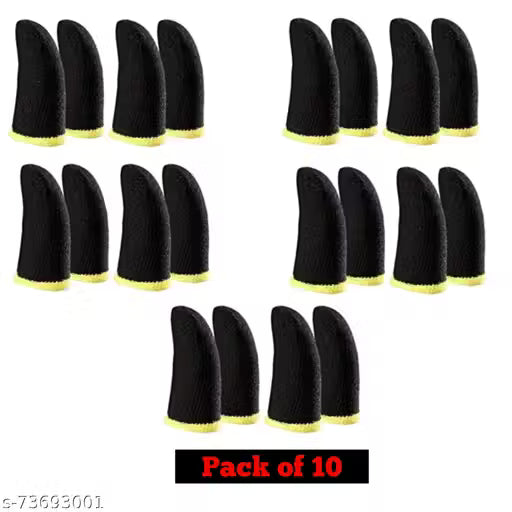 Pack of 10 pairs Finger sleeves for bgmi, pubg, cod and freefire