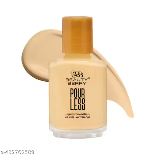 Beauty Berry Pour Less Oil Free & Waterproof Liquid Foundation (Ivory, 30ml)
