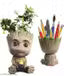 Baby Groot Flowerpot Succulent Planters Pot,Cute Groot Model for Garden Decor and Toy Pens Holder Home and office decoration showpiece gift item for kids