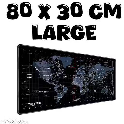 World Map Extended Size (80 cm x 30 cm) Gaming Mouse Pad